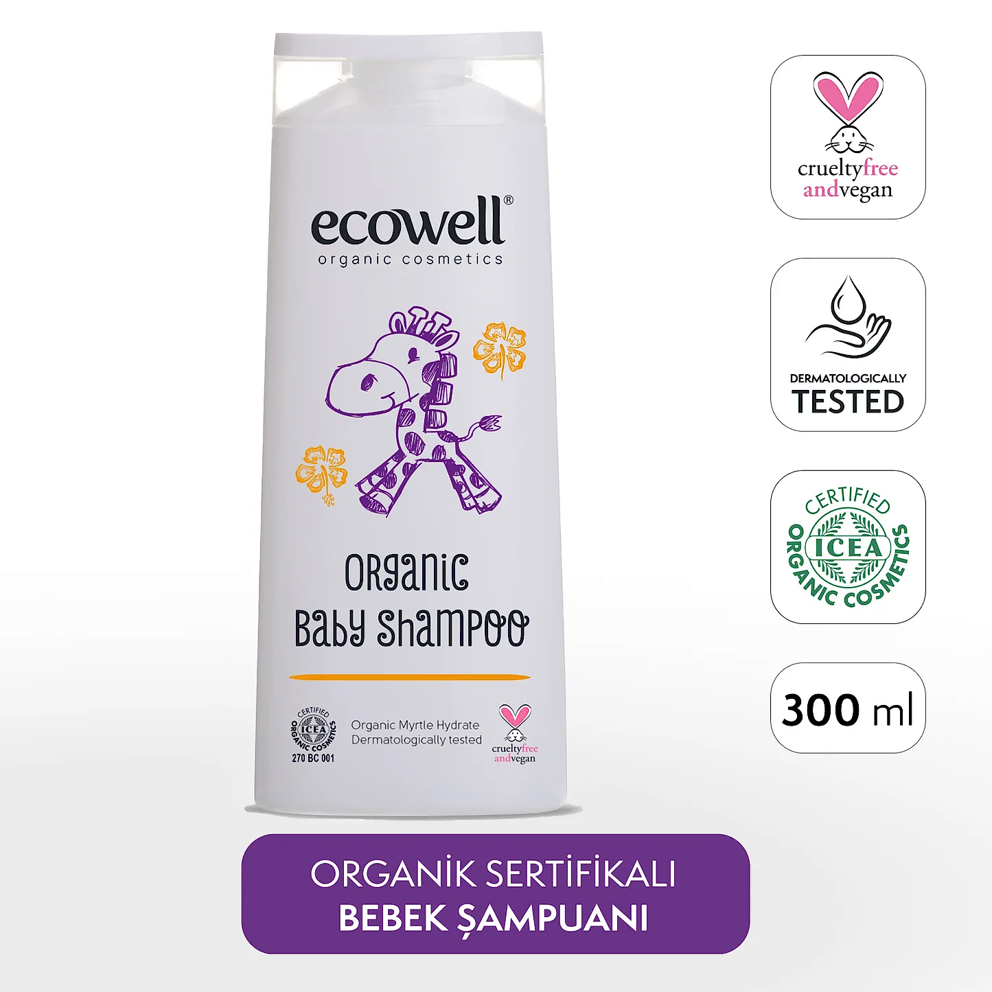 Sertifikalı Organik Bebek Şampuanı - 300 ml