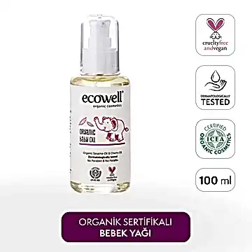 Sertifikalı Organik Bebek Yağı - 100 ml