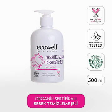 Sertifikalı Organik Bebek Temizleme Jeli - 500 ml