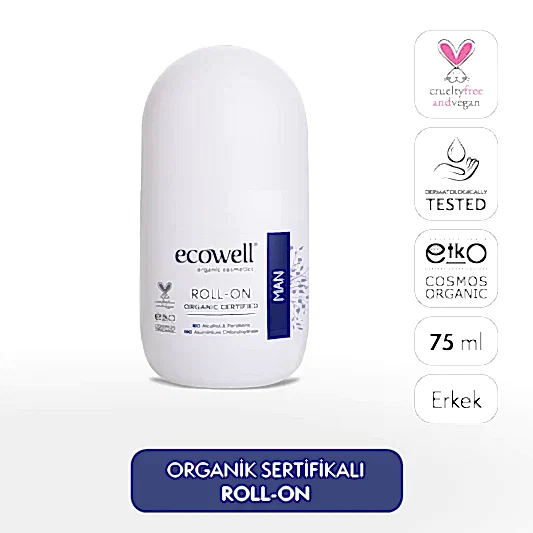 Sertifikalı Organik Erkek Roll-on - 75 ml