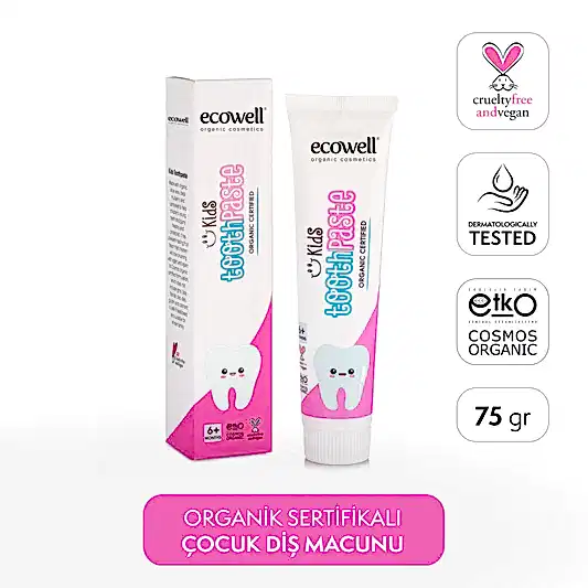 Sertifikalı Organik Çocuk Diş Macunu - 75 gr