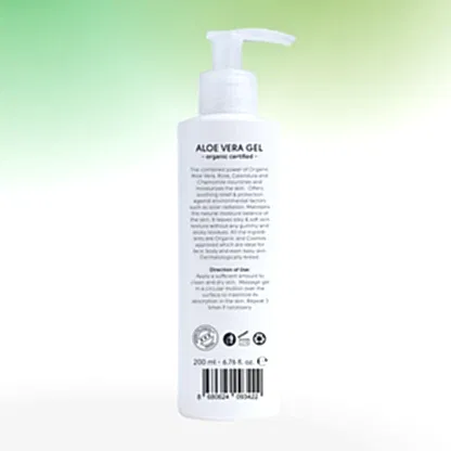 Sertifikalı Organik Aloe Vera Jel - 200 ml