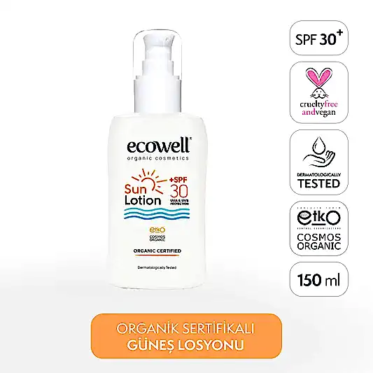 Sertifikalı Organik Güneş Losyonu SPF 30 - 150 ml
