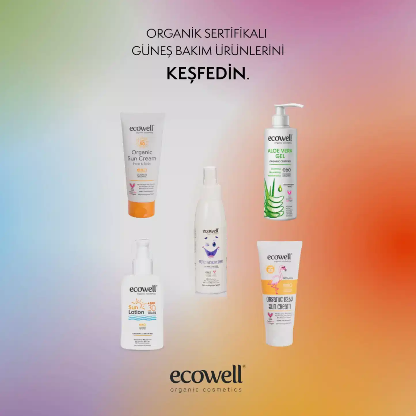 Sertifikalı Organik Güneş Kremi SPF 50 - 110 gr